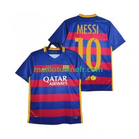Maillot de Foot FC Barcelone Lionel Messi 10 2015-2016 Domicile Retro